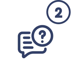 Message notification icon with question mark