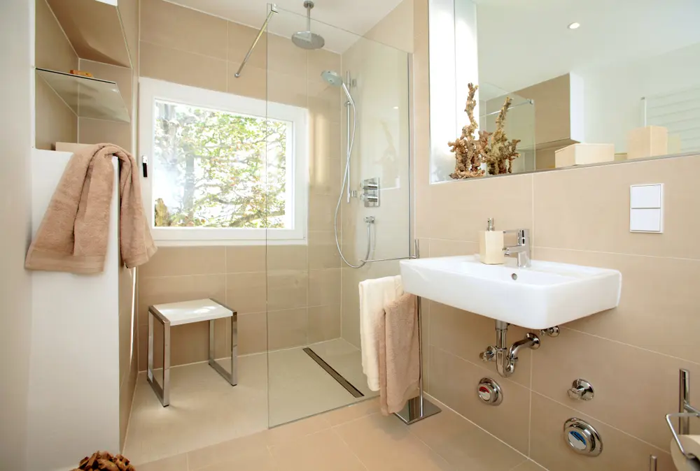 Handicapped renovated bathroom