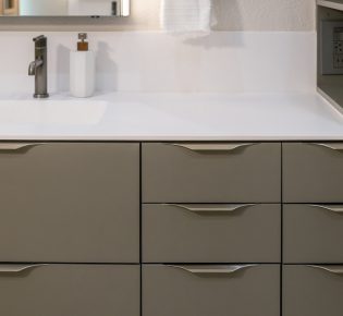 Custom bathroom cabinets