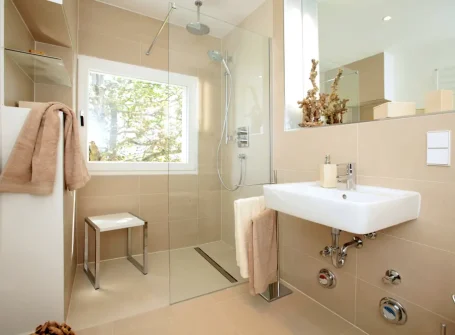 Handicapped renovated bathroom